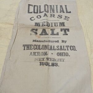 Colonial Salt Co. Vintage Sack - Cream